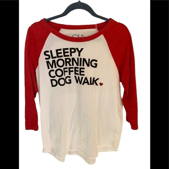 Chaser Raglan Graphic Tee shirt Size L Red:White - Picture 3 of 10